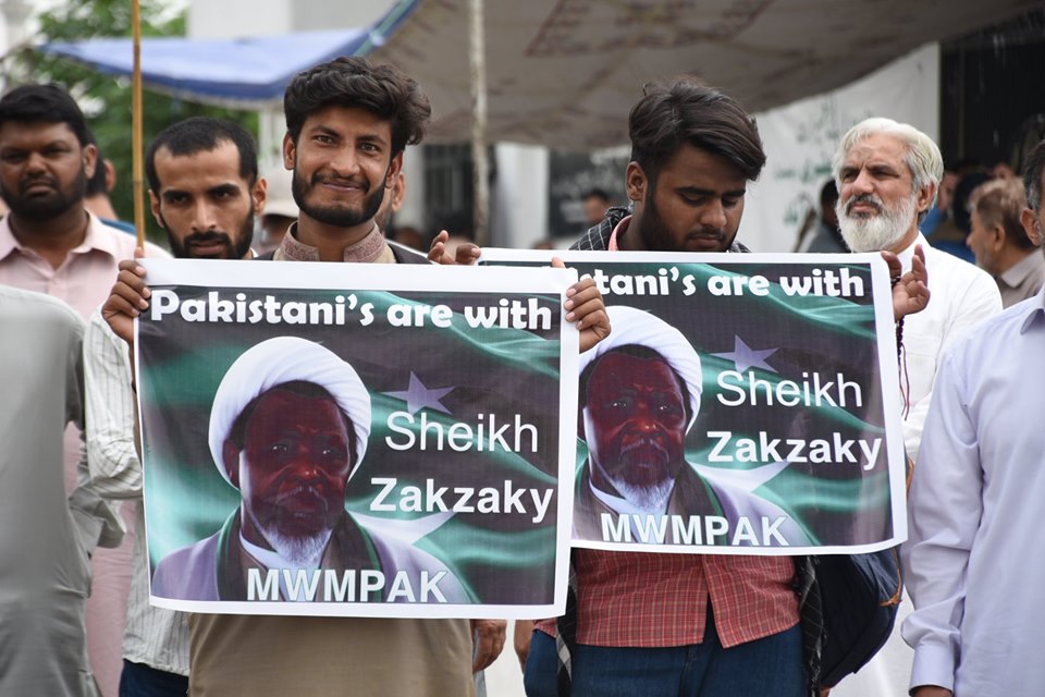 شیخ زکزاکی کی رہائی کیلئے پاکستان میں احتجاج